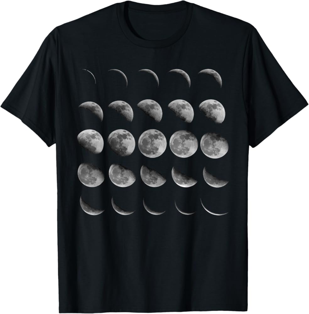 Amazon.com: Moon Phases Shirt - Moon Phases T Shirt T-Shirt